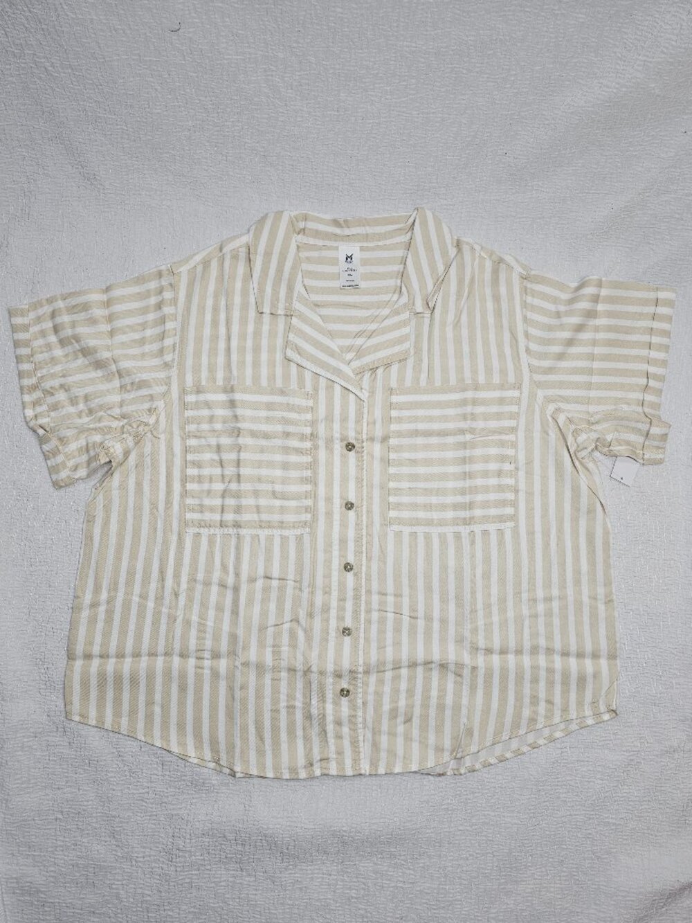 Member's Mark Women's Short Sleeve Tencel Camp Shirt Size XXL - Picture 4 of 9